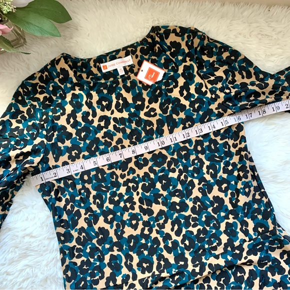 NWT Jude Connally Delilah Cheetah Print Peplum Top - Picture 10 of 15